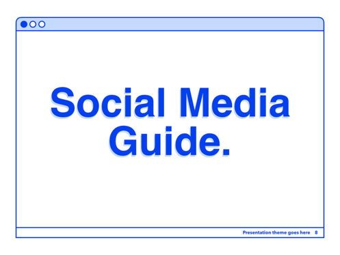 Social Media Guide PowerPoint Template, Deslizar 9, 06100, Modelos de Apresentação — PoweredTemplate.com