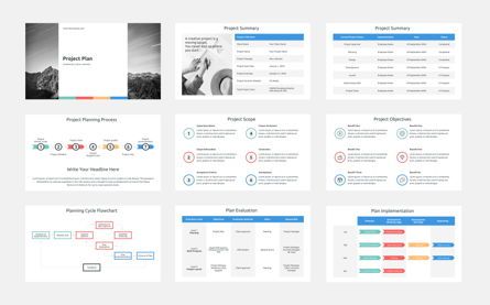 Project Plan PowerPoint Presentation Template, Slide 2, 06112, Business Models — PoweredTemplate.com