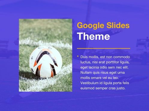 Soccer Google Slides Theme, Slide 15, 06123, Presentation Templates — PoweredTemplate.com