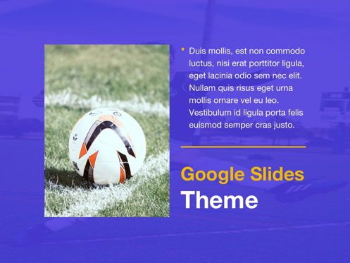 Soccer Google Slides Theme, Slide 17, 06123, Modelli Presentazione — PoweredTemplate.com