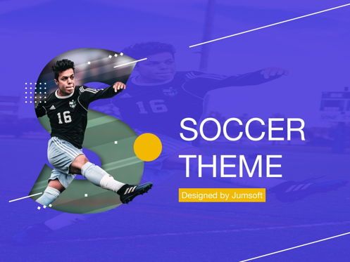 Soccer Google Slides Theme, スライド 2, 06123, プレゼンテーションテンプレート — PoweredTemplate.com