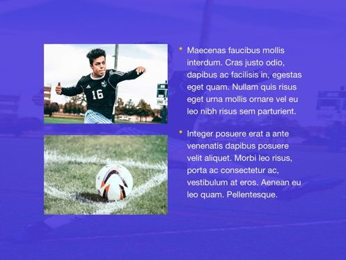 Soccer Google Slides Theme, Slide 21, 06123, Presentation Templates — PoweredTemplate.com