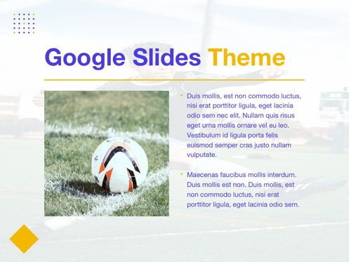 Soccer Google Slides Theme, Slide 28, 06123, Presentation Templates — PoweredTemplate.com
