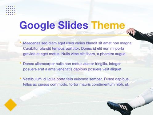 Soccer Google Slides Theme, Dia 3, 06123, Presentatie Templates — PoweredTemplate.com