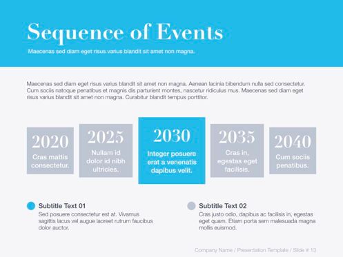 Unblemished Blue PowerPoint Template, Diapositive 14, 06124, Modèles de présentations — PoweredTemplate.com