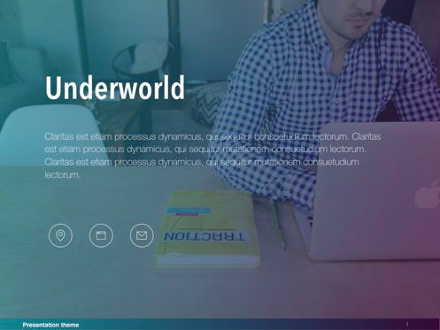 Underworld Keynote Template, Slide 2, 06126, Modelli Presentazione — PoweredTemplate.com