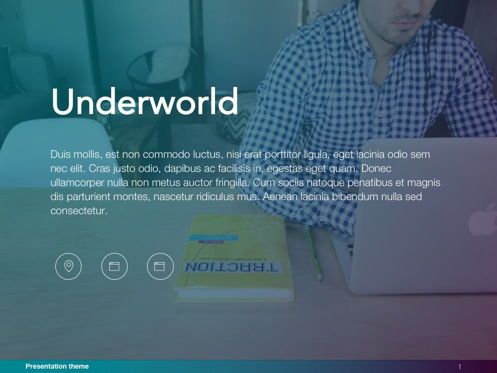 Underworld Google Slides Template, スライド 2, 06172, プレゼンテーションテンプレート — PoweredTemplate.com