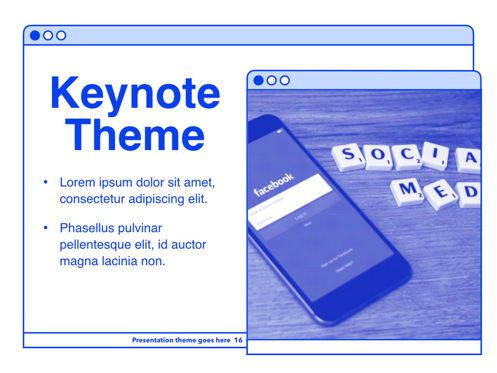 Social Media Guide Keynote Template, Diapositive 17, 06174, Modèles de présentations — PoweredTemplate.com
