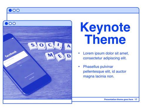 Social Media Guide Keynote Template, Diapositiva 18, 06174, Plantillas de presentación — PoweredTemplate.com