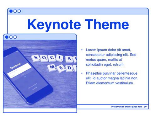 Social Media Guide Keynote Template, Slide 31, 06174, Templat Presentasi — PoweredTemplate.com