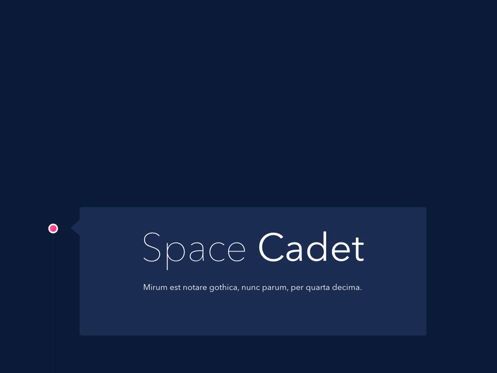 Space Cadet Keynote Template, Slide 2, 06177, Presentation Templates — PoweredTemplate.com