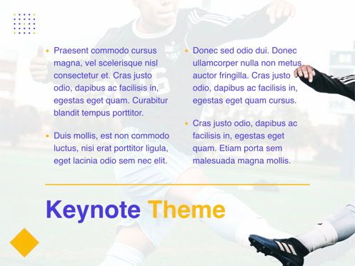 Soccer Keynote Template, Diapositive 12, 06181, Modèles de présentations — PoweredTemplate.com