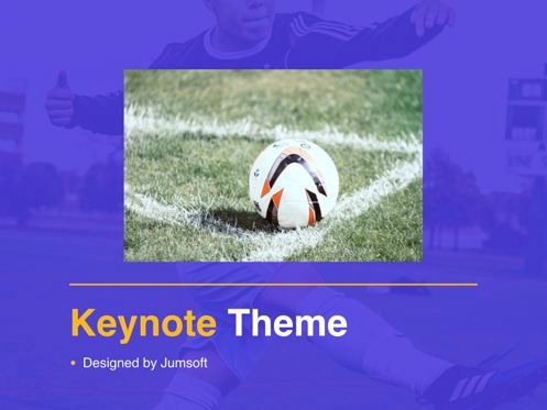 Soccer Keynote Template, Diapositiva 13, 06181, Plantillas de presentación — PoweredTemplate.com