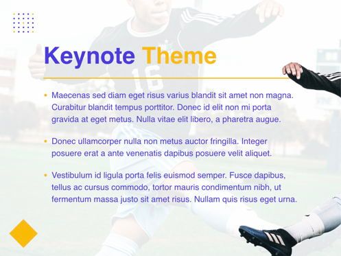 Soccer Keynote Template, Diapositive 3, 06181, Modèles de présentations — PoweredTemplate.com