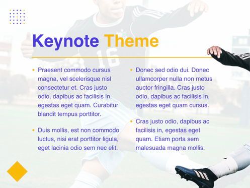 Soccer Keynote Template, Deslizar 4, 06181, Modelos de Apresentação — PoweredTemplate.com