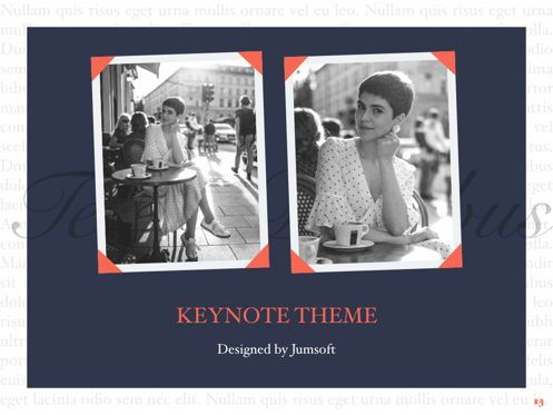 Vintage Album Keynote Template, Diapositive 14, 06184, Modèles de présentations — PoweredTemplate.com