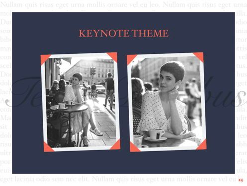 Vintage Album Keynote Template, Diapositiva 16, 06184, Plantillas de presentación — PoweredTemplate.com