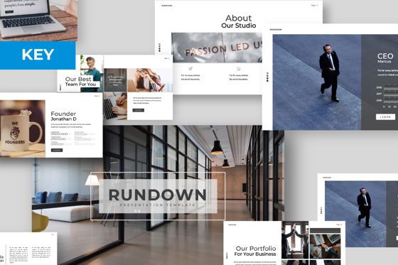 Rundown Business Keynote, 苹果主题演讲模板, 06195, 演示模板 — PoweredTemplate.com