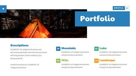Khuyla - Adventure Powerpoint Template, Diapositiva 20, 06213, Modelos de negocios — PoweredTemplate.com