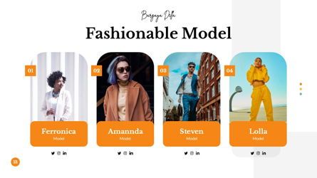 Bargaya - Fashion Lookbook Powerpoint Template, Diapositiva 14, 06221, Modelos de negocios — PoweredTemplate.com