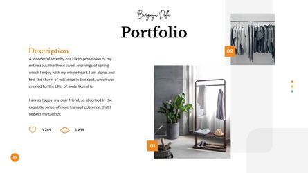 Bargaya - Fashion Lookbook Powerpoint Template, Diapositiva 17, 06221, Modelos de negocios — PoweredTemplate.com