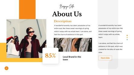 Bargaya - Fashion Lookbook Powerpoint Template, Slide 6, 06221, Model Bisnis — PoweredTemplate.com