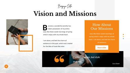 Bargaya - Fashion Lookbook Powerpoint Template, Diapositiva 7, 06221, Modelos de negocios — PoweredTemplate.com