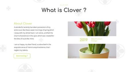 Clover - Creative Powerpoint Template, スライド 4, 06222, ビジネスモデル — PoweredTemplate.com
