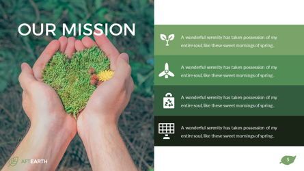 Aftearth - Eco Powerpoint Template, Slide 6, 06228, Modelli di lavoro — PoweredTemplate.com