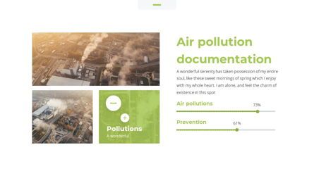 Airea - Air Pollutions Powerpoint Template, スライド 17, 06235, データベースの図＆グラフ — PoweredTemplate.com