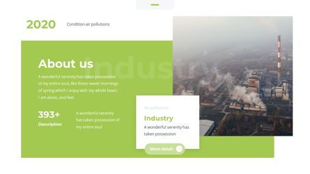 Airea - Air Pollutions Powerpoint Template, Slide 6, 06235, Diagrammi e Grafici con Dati — PoweredTemplate.com
