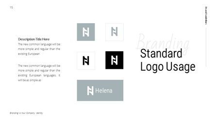 Helena - Brandbook Powerpoint Template, Diapositive 15, 06237, Modèles commerciaux — PoweredTemplate.com