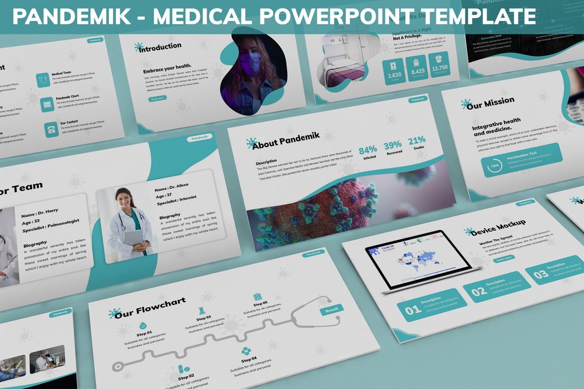 Pandemik - Medical Powerpoint Template  Presentation Template 23 With Regard To Biography Powerpoint Template