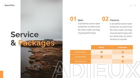 Adieux - Pitchdeck Powerpoint Template, Diapositiva 10, 06244, Modelos de negocios — PoweredTemplate.com