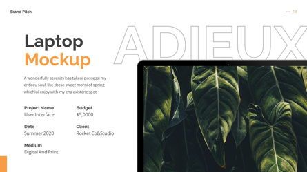 Adieux - Pitchdeck Powerpoint Template, スライド 15, 06244, ビジネスモデル — PoweredTemplate.com