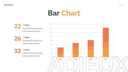Adieux - Pitchdeck Powerpoint Template, Diapositiva 28, 06244, Modelos de negocios — PoweredTemplate.com