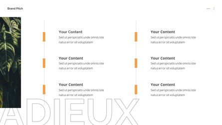 Adieux - Pitchdeck Powerpoint Template, Diapositiva 3, 06244, Modelos de negocios — PoweredTemplate.com