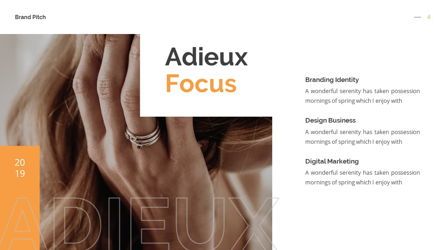 Adieux - Pitchdeck Powerpoint Template, Diapositiva 5, 06244, Modelos de negocios — PoweredTemplate.com