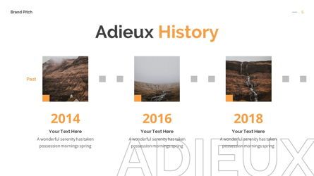 Adieux - Pitchdeck Powerpoint Template, Slide 7, 06244, Modelli di lavoro — PoweredTemplate.com
