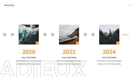 Adieux - Pitchdeck Powerpoint Template, Diapositiva 8, 06244, Modelos de negocios — PoweredTemplate.com