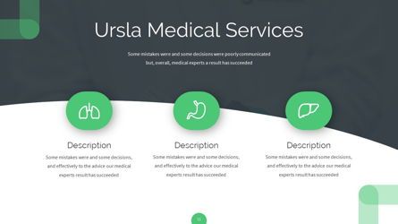 Ursla - Medical Powerpoint Template, 幻灯片 12, 06245, 数据驱动图和图表 — PoweredTemplate.com