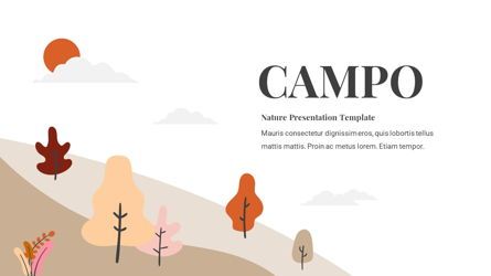 Campo - Adventure Powerpoint Template, Diapositive 2, 06258, Schémas, graphiques de données — PoweredTemplate.com