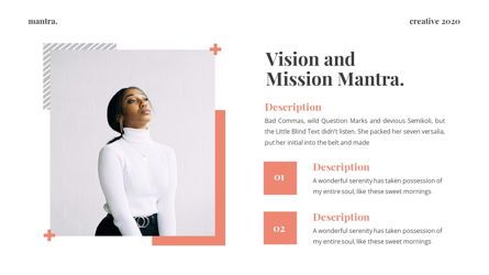Mantra - Fashion Powerpoint Template, Folie 7, 06259, Datengetriebene Diagramme und Charts — PoweredTemplate.com