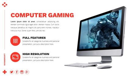 Wondersoft - Gaming Powerpoint Template, 幻灯片 19, 06266, 数据驱动图和图表 — PoweredTemplate.com