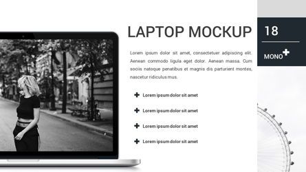 Mono - Lookbook Powerpoint Template, 幻灯片 19, 06267, 数据驱动图和图表 — PoweredTemplate.com