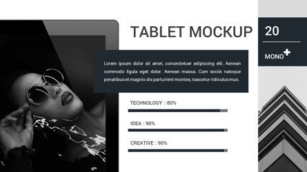 Mono - Lookbook Powerpoint Template, Slide 21, 06267, Data Driven Diagrams and Charts — PoweredTemplate.com