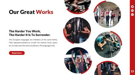 Gymworld - Fitness Powerpoint Template, Slide 16, 06275, Data Driven Diagrams and Charts — PoweredTemplate.com