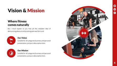 Gymworld - Fitness Powerpoint Template, Slide 7, 06275, Data Driven Diagrams and Charts — PoweredTemplate.com