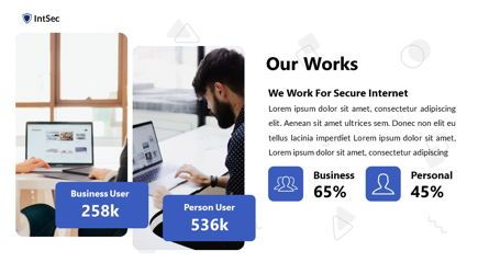 Intsec - Internet Security Powerpoint Template, Slide 18, 06282, Data Driven Diagrams and Charts — PoweredTemplate.com