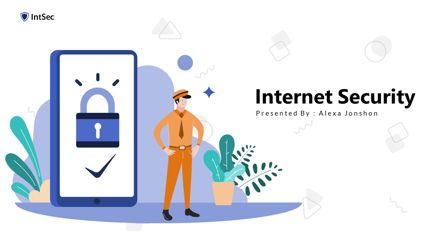 Intsec - Internet Security Powerpoint Template, Slide 2, 06282, Data Driven Diagrams and Charts — PoweredTemplate.com